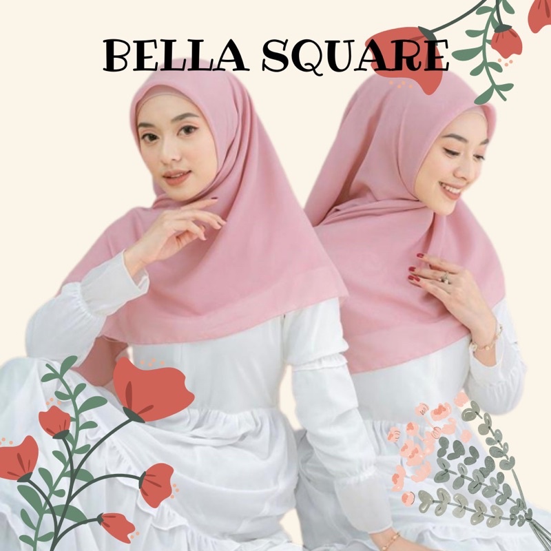 SEGI EMPAT HIJAB BELLA SQUARE. JILBAB SEGI EMPAT BELLA SQUARE