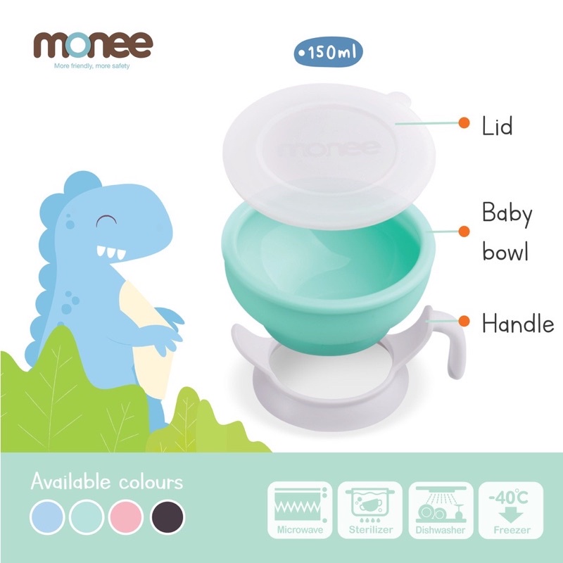 Monee Baby Silicone Bowl/mangkok makan bayi