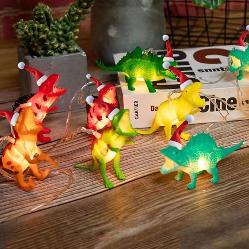 Zzz Lampu String LED Bentuk Dinosaurus Untuk Dekorasi Kamar