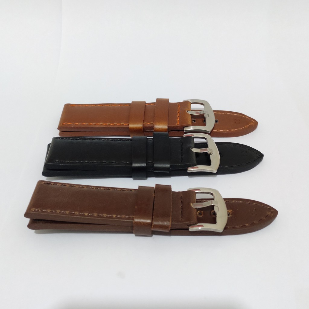 TALI KULIT STRAP WATCH JAM TANGAN LEATHER TEBAL BAGUS.