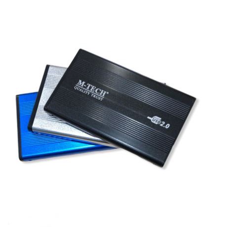 Casing hdd harddisk external m-tech 2.5 ide usb 2.0 enclosure 480Mbps alumunium - storage case