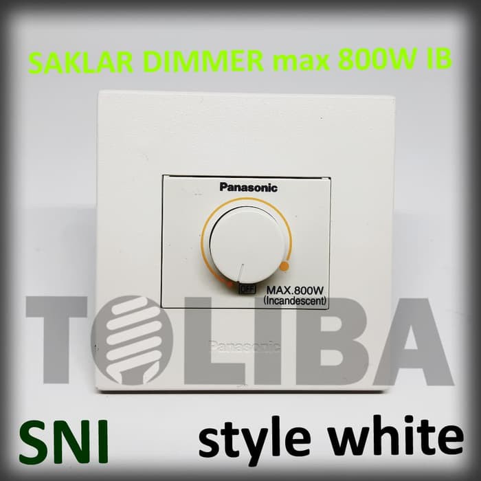 saklar dimmer panasonic 800w peredup cahaya lampu / saklar minimalis panasonic style white sni ib