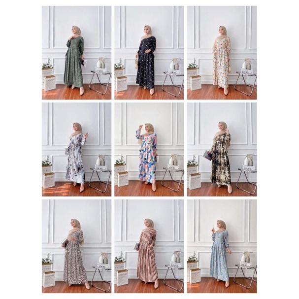 Milea dress / Gamis milea / Gamis katun rayon super / Gamis katun rayon premium / Daily dress / Home