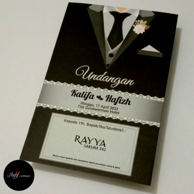 UNDANGAN PERNIKAHAN RAYYA 342, MURAH, SIMPEL, CANTIK, BERKUALITAS