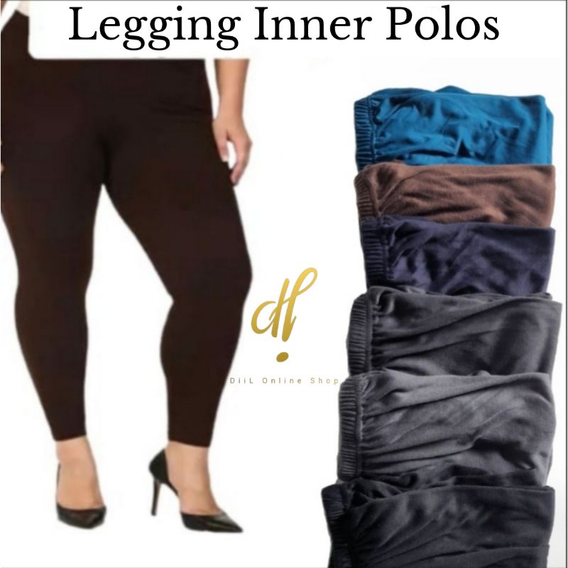 Legging Wanita Polos Jumbo / Celamis Panjang Untuk Inner Gamis Adem
