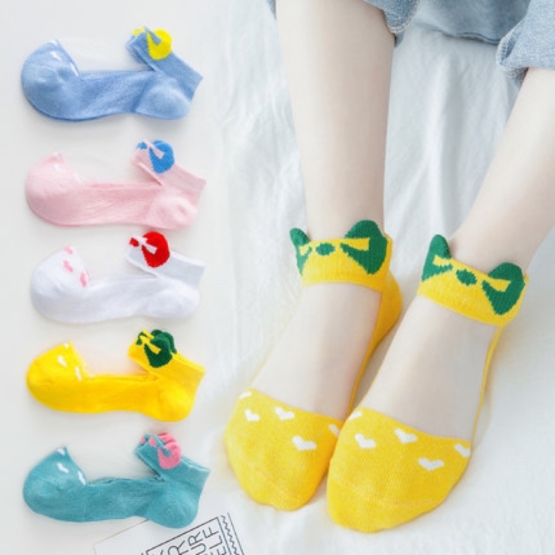 Kaos Kaki Anak Tipis Transparan Import isi 5pcs / Baby Kids Toddler Socks