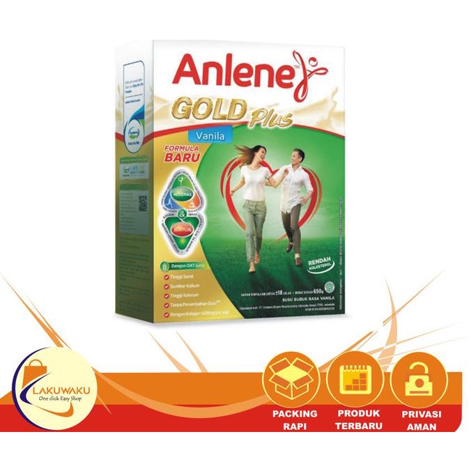 

[COD] Anlene Gold Plus Vanilla Susu [650 g] [COD]