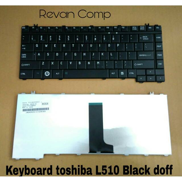 Keyboard Toshiba L510 Black Doff