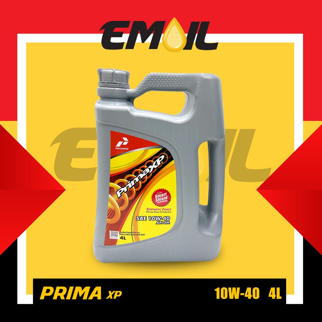 OLI PERTAMINA PRIMA XP SAE 10w-40 galon 4 liter