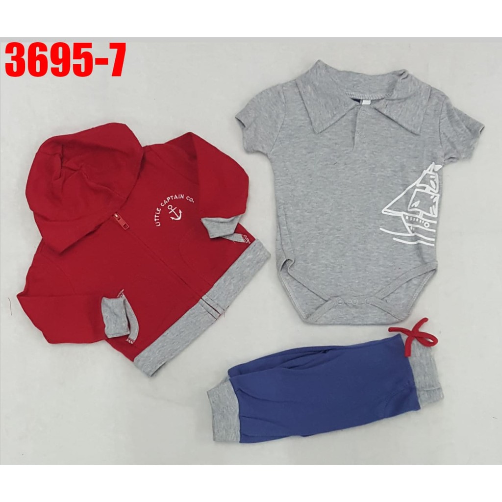 Infan-tec Jaket Set Jumper Baby Boy 0-3 Bulan - 6-9 Bulan