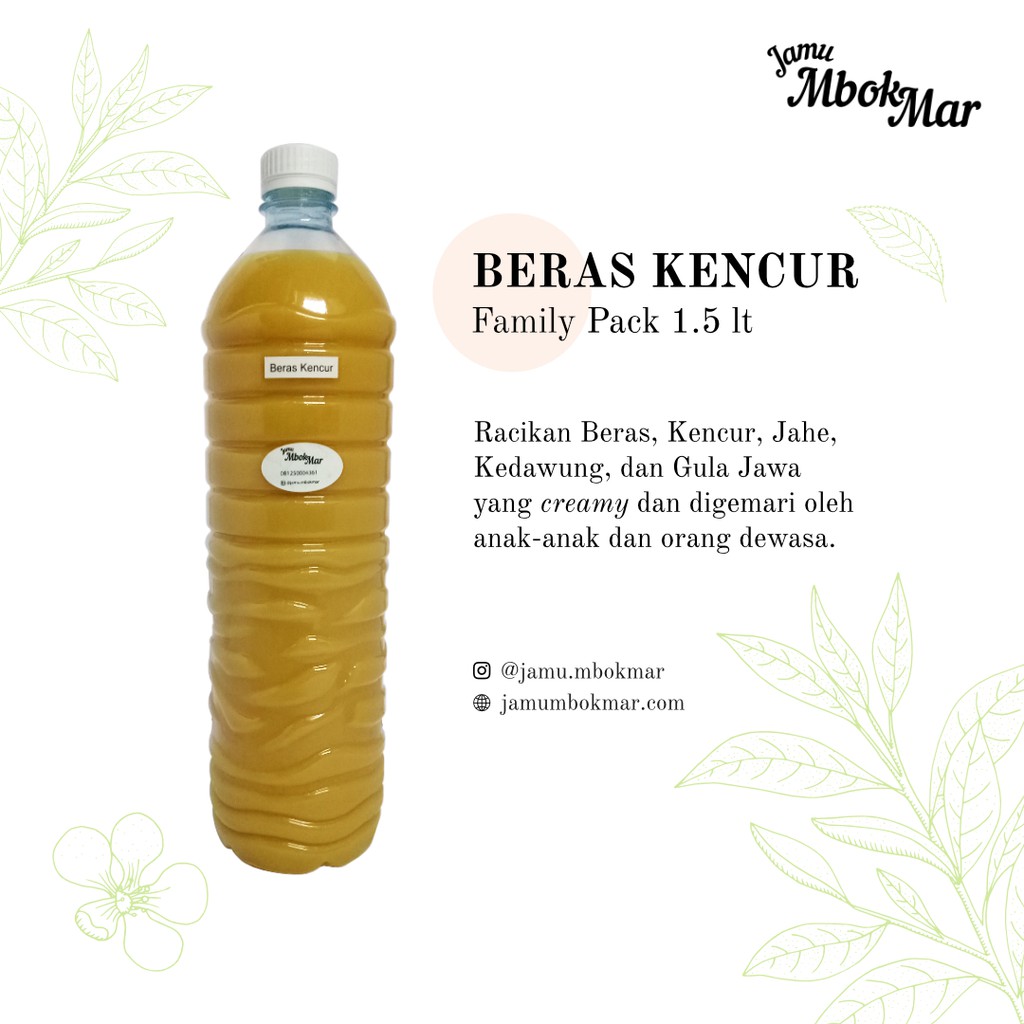 

Beras Kencur Family Pack 1,5lt