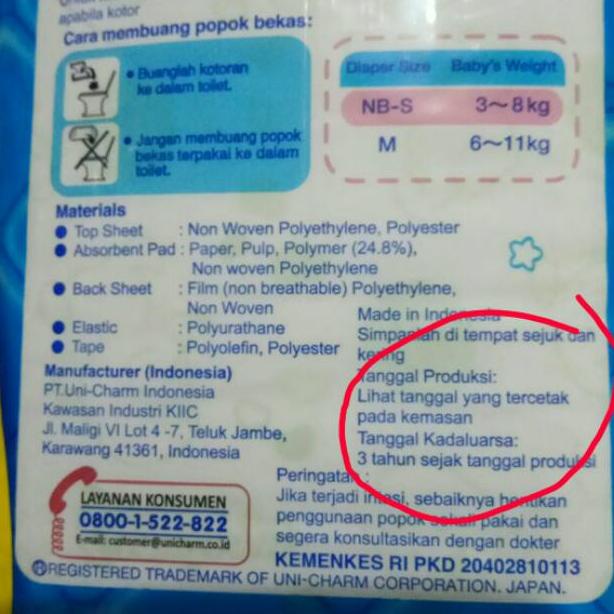 Mamypoko Standard Perekat Nb-S 44 Nb44 Nb 44 Nbs