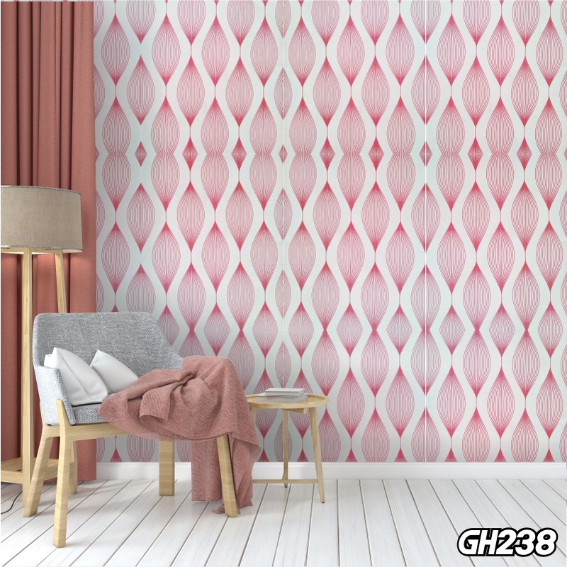 PAKET 5 ROLL - Wallpaper dinding wallpaper stiker wallpaper 3D wallstiker wallpaper motif ukuran 45cm X 9meter