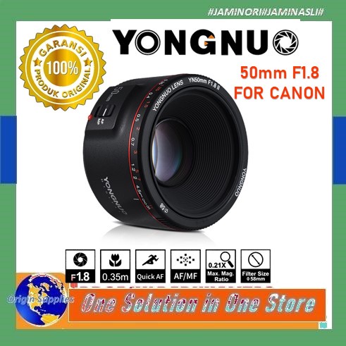 Lensa Fix Yongnuo 50mm f1.8 for canon - Lensa Fix Canon