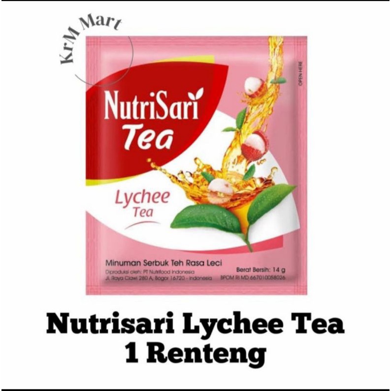 

1 rcg nutrisari lemon tea lychee tea cocopandan leci 10 sachet