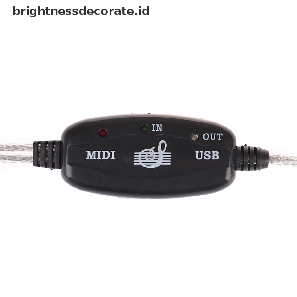 Kabel Adapter Converter Usb In-Out Midi Interface Ke Pc Untuk Musik