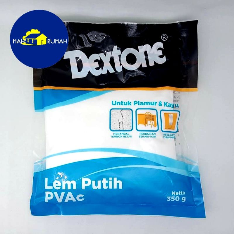 Lem PUTIH PVAc Plamur Plamir Kayu Tembok Kertas Fox Rajawali - DEXTONE 350gr 350 gram / 150gr 150 gram