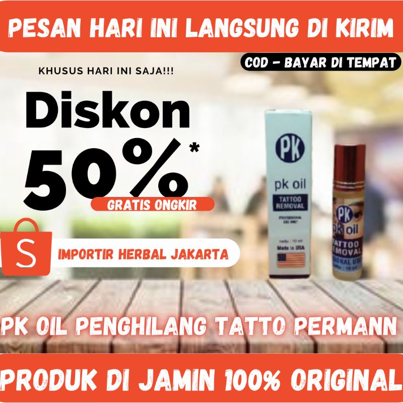 PK oil Obat Penghilang Penghapus Tatto Sulam Alis Cepat Aman
