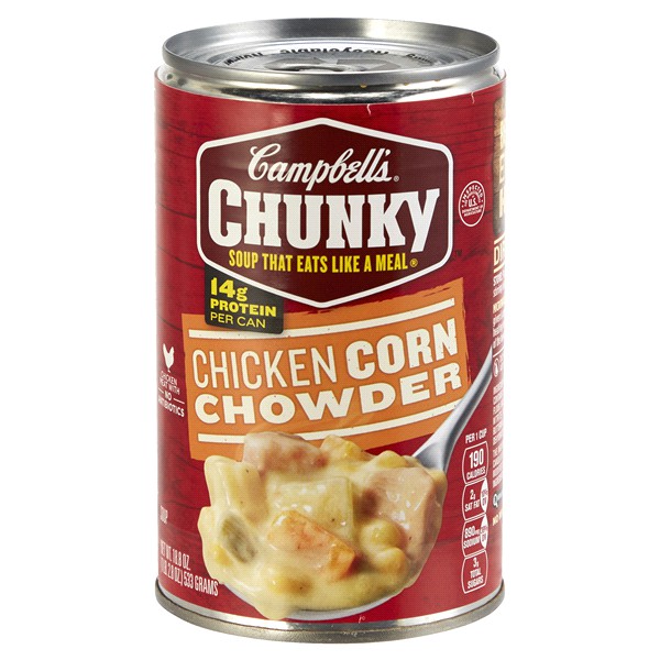

CAMPBELL CHICKEN CORN CHOWDER SOUP 18.8OZ