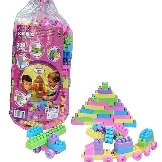 Mainan Lego Gold Kids / Lego Balok Block Susun Gold Kids isi 260 pcs dan 330 pcs Murah