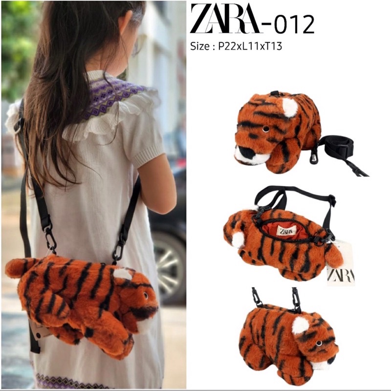 tas selempang anak motif macan