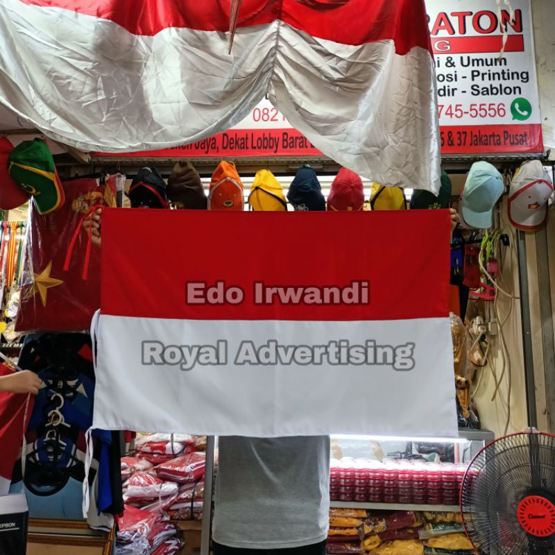 

Bendera Merah Putih Ukuran 60 cm x 90 cm Bahan Katun Sanwos Berkualitas