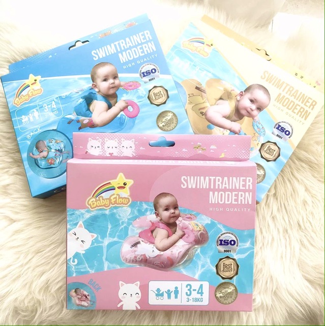 SWIMTRAINER MODERN Baby Flow - FREE POMPA - High Quality Swim Trainer - Pelampung Renang Bayi / Anak