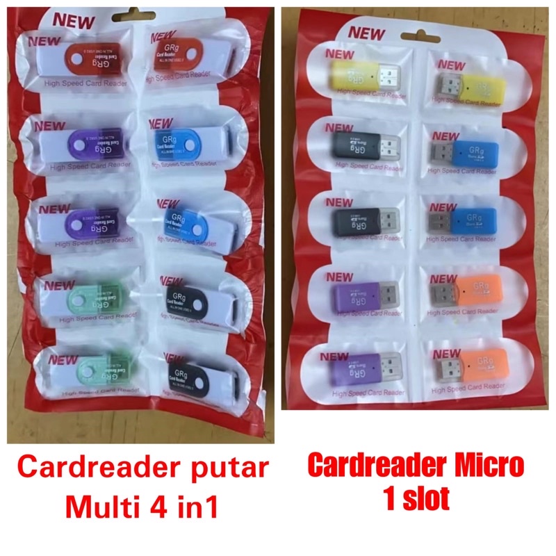 BOS - Card Reader Multi / Micro SD | Cardreader CR 4 Slot/All in One / Single/V8