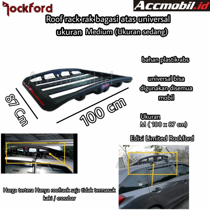 roof rack mobil rak atas mobil foxco