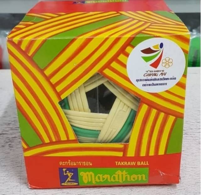 Bola Takraw Marathon | Bola Takraw Rotan Plastik Original