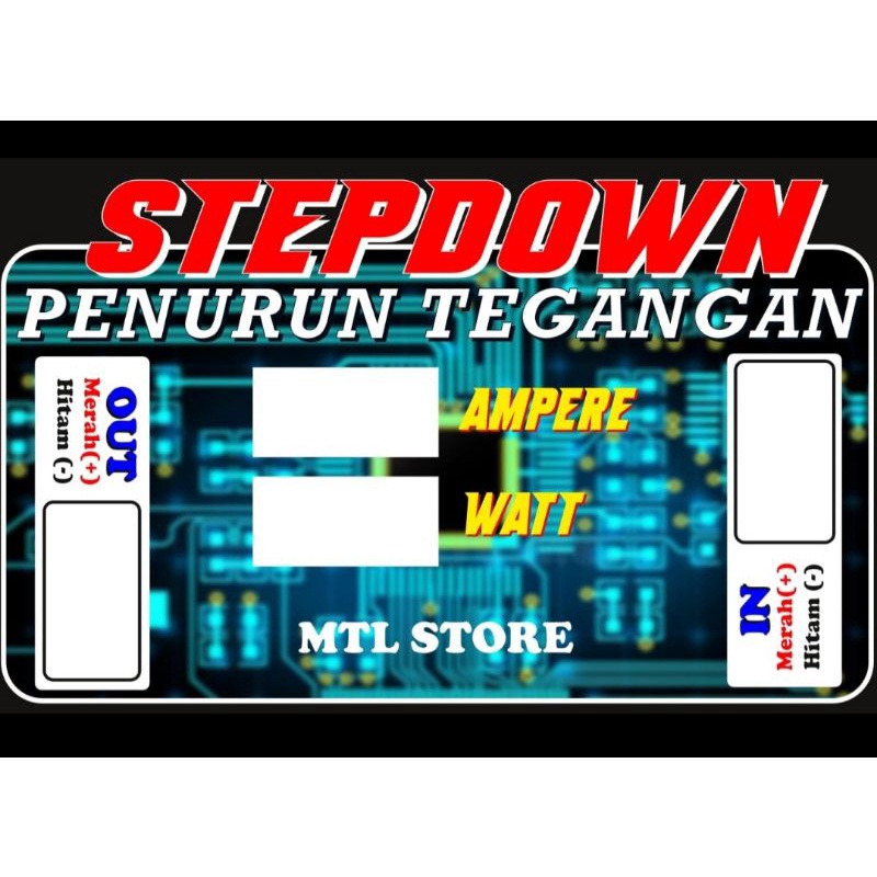 MODUL Stepdown/ penurun tegangan DC to DC  INPUT 24 V ke 12 v / 5v