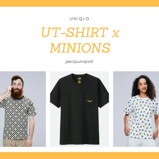 UT-Shirt/Kaos Pria Uniqlo x Minions 2