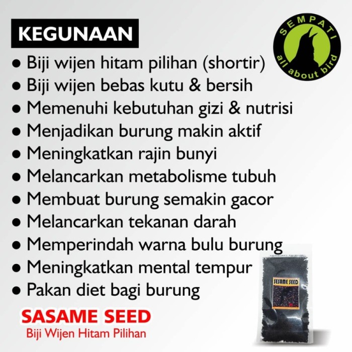 

Q12Sa Black Sesame Seeds (Biji Wijen Hitam) Ssmrf D51qs448