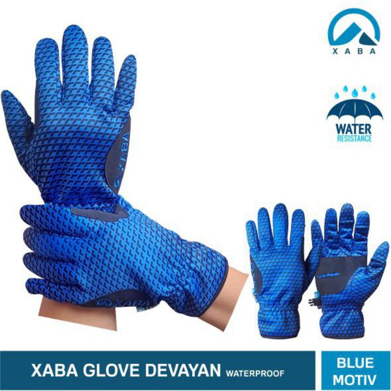 Glove XABA Devayan, Series Summit. Sarung tangan outdoor waterproof full finger hiking climbing