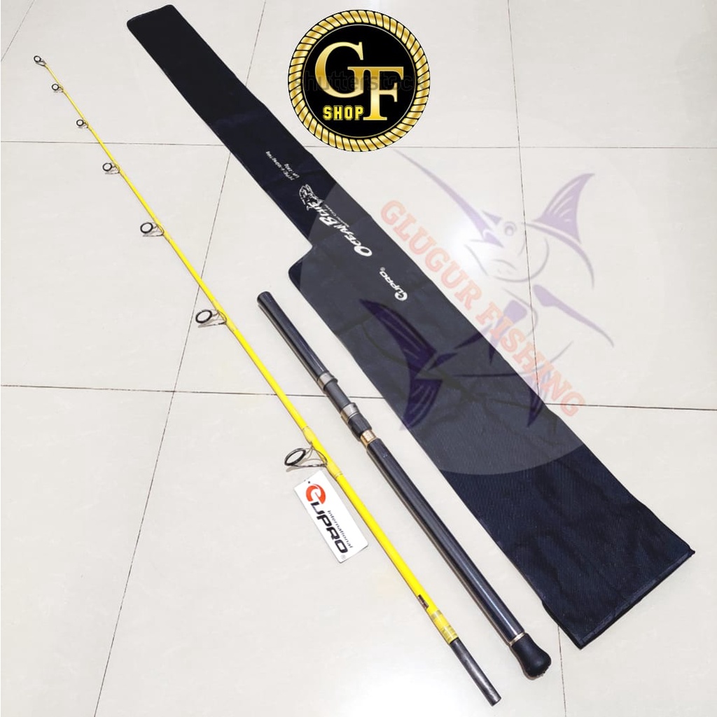 JORAN EUPRO OCEAN BLUE MONSTER CHASER 7'8'' PE 6-10 POPPING ROD (YELLOW)