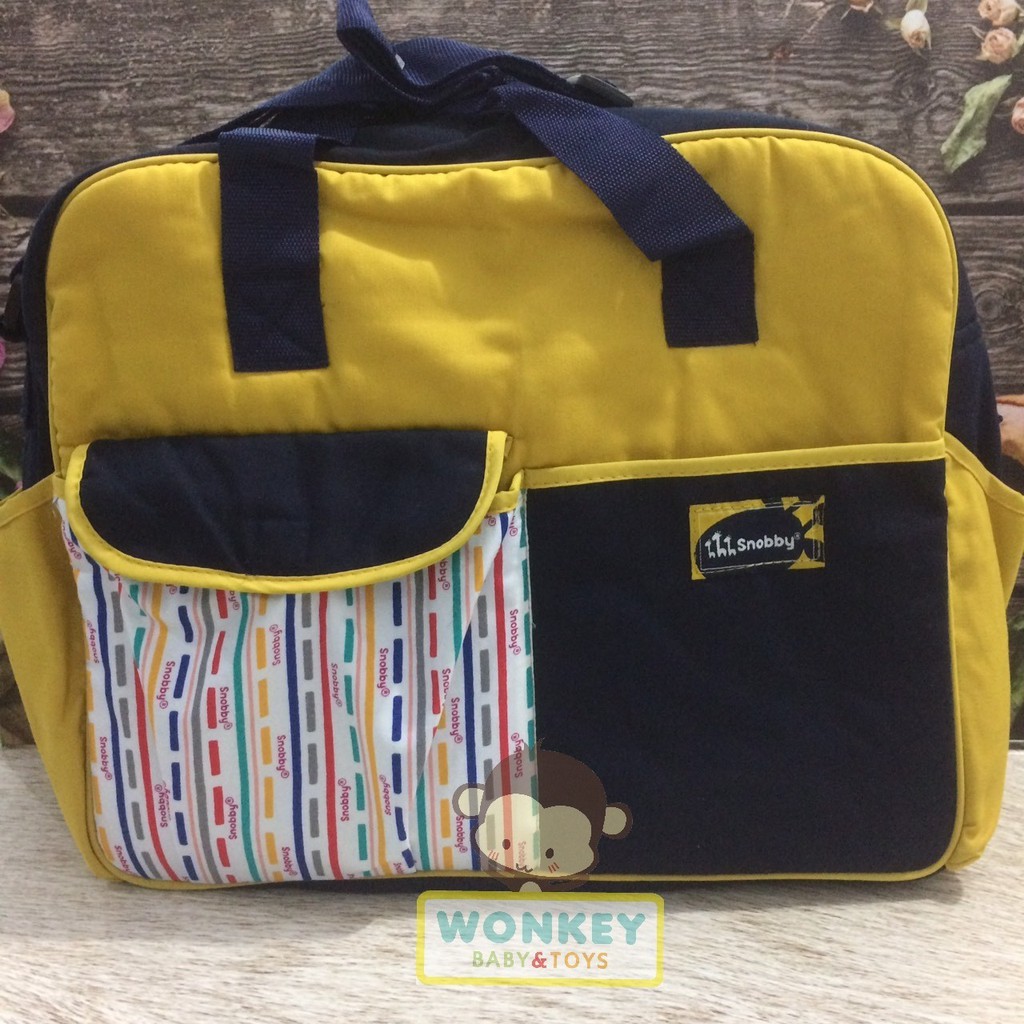 Tas Bayi Snobby Besar Sedang Kecil Ransel Line Artsy Bearly Summit Series / Tas Perlengkapan Bayi Baru Lahir / Diaper Bag