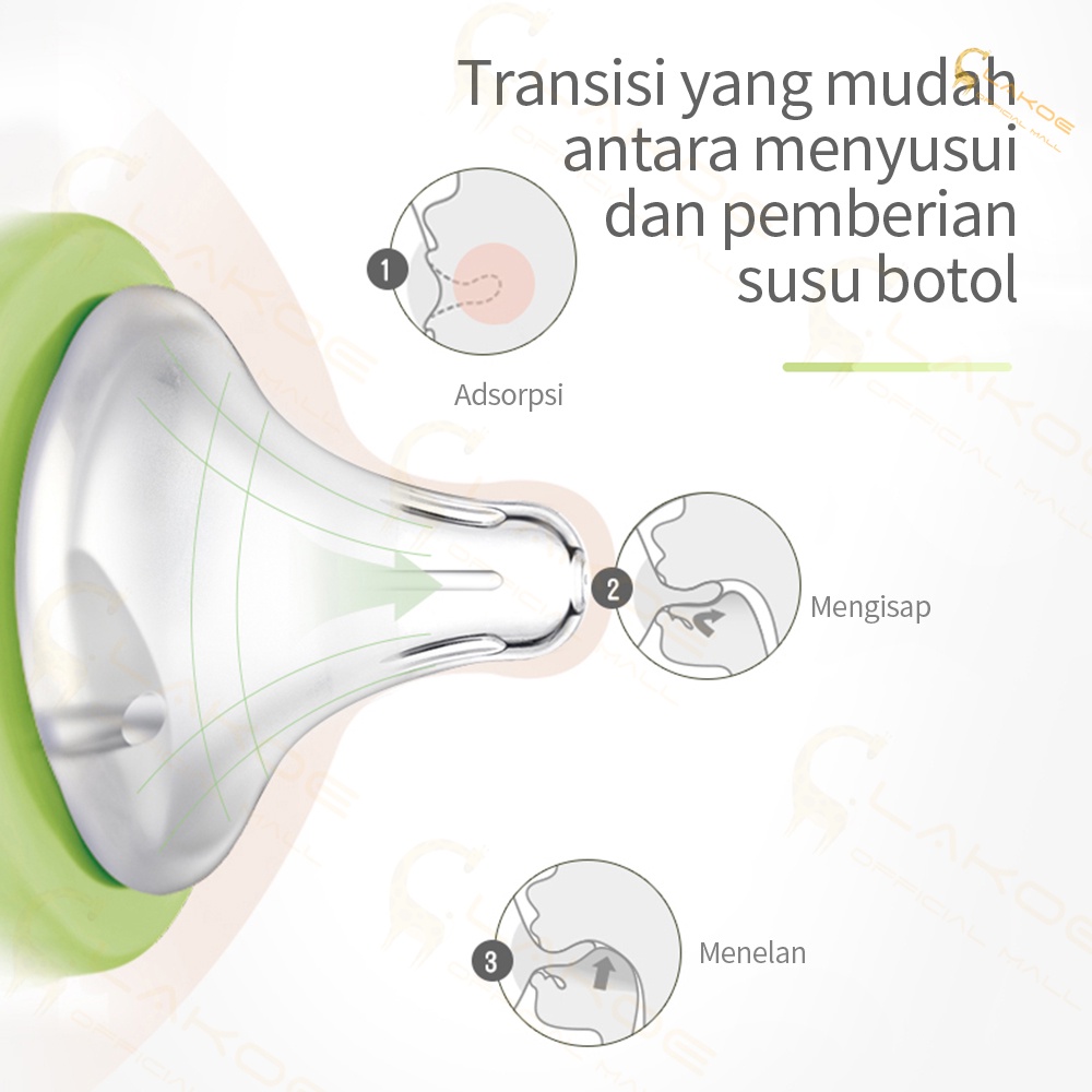 LAKOEOFFICIALMALL dot bayi untuk pigeon nipple pigeon leher lebar anti kolik-7