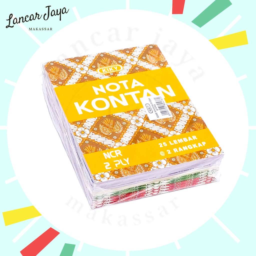 

[ 1 PAK / 10 BUKU ] Buku Nota Kontan KIKY B2 NCR Besar 2 PLY 2 Rangkap
