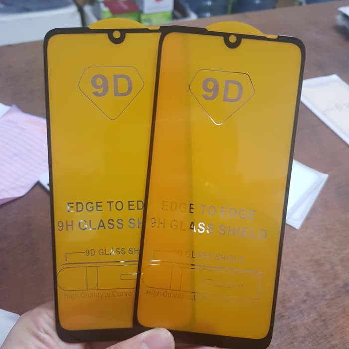 TEMPERED GLASS FULL LEM 9D XIAOMI REDMI NOTE 7 NEW 2019 - BLACK ONLY