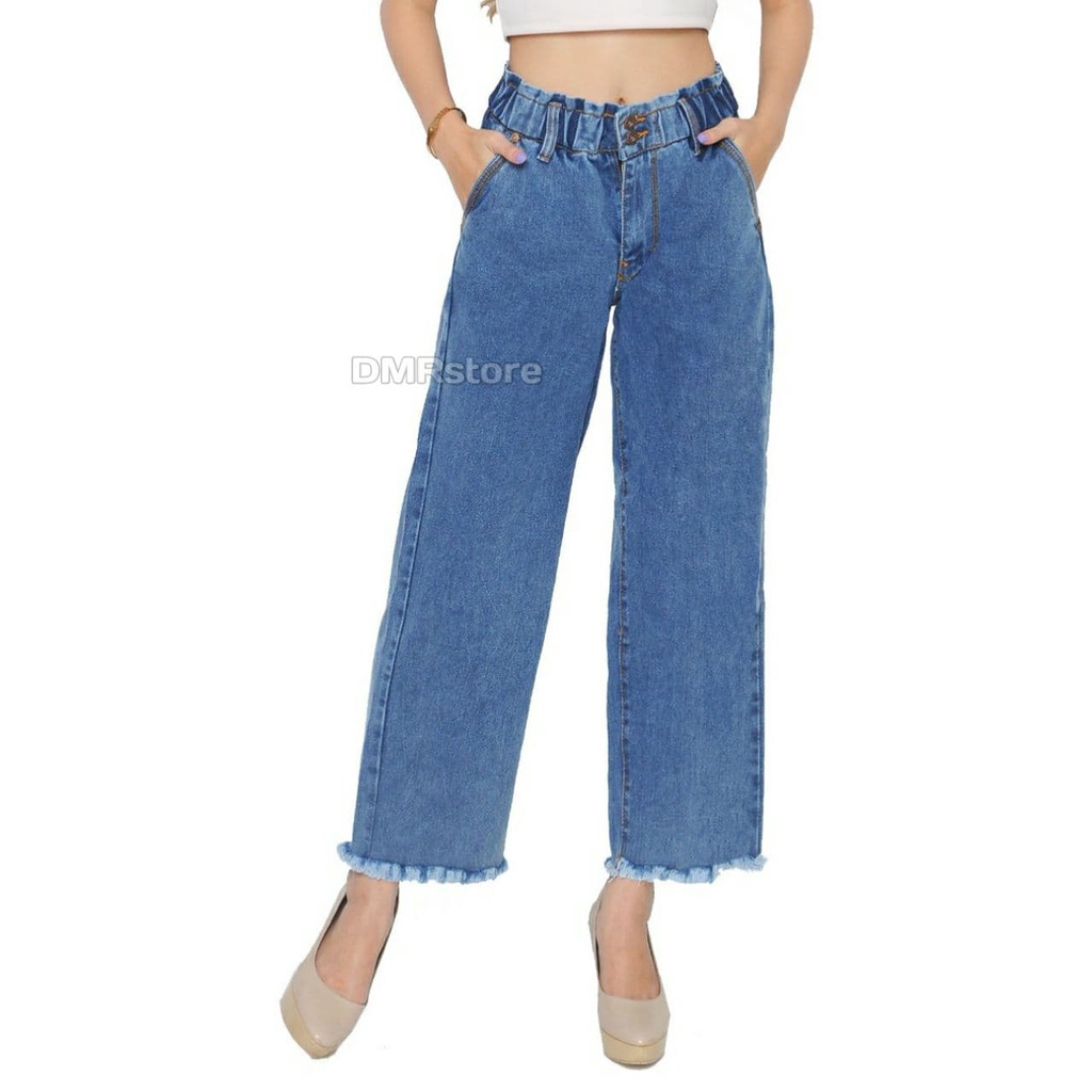 celana kulot jeans rawis // boyfriend jeans // levis wanita kekinian // korean style terbaru kekinia