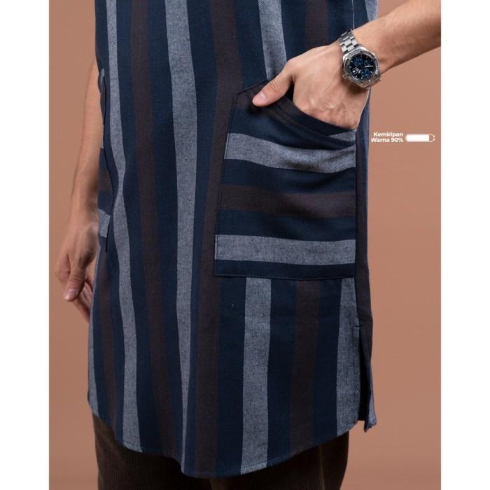 SAMASE Vest Zipper Ghamis Rompi Sholat Gamis Pria Baju Samase Terbaru