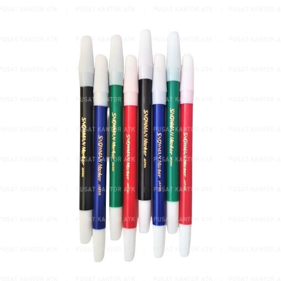 

Spidol Kecil Snowman Loos Marker Pencil HItam Biru Hijau Merah satuan Pewarna Mewarnai