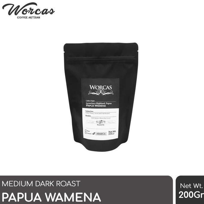 

Kopi Arabica Papua Wamena 200 Gram (Biji/Bubuk) | Worcas Coffee