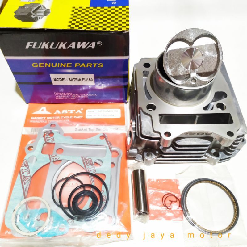 BLOK SEHER SATRIA FU 150 KOMPLIT PLUS PAKINGTOP SET ASTA ORINGAL FUKUKAWA GENUINE PARTS