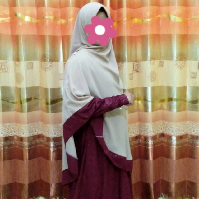 Gamis set syar'i Embos (free cadar)