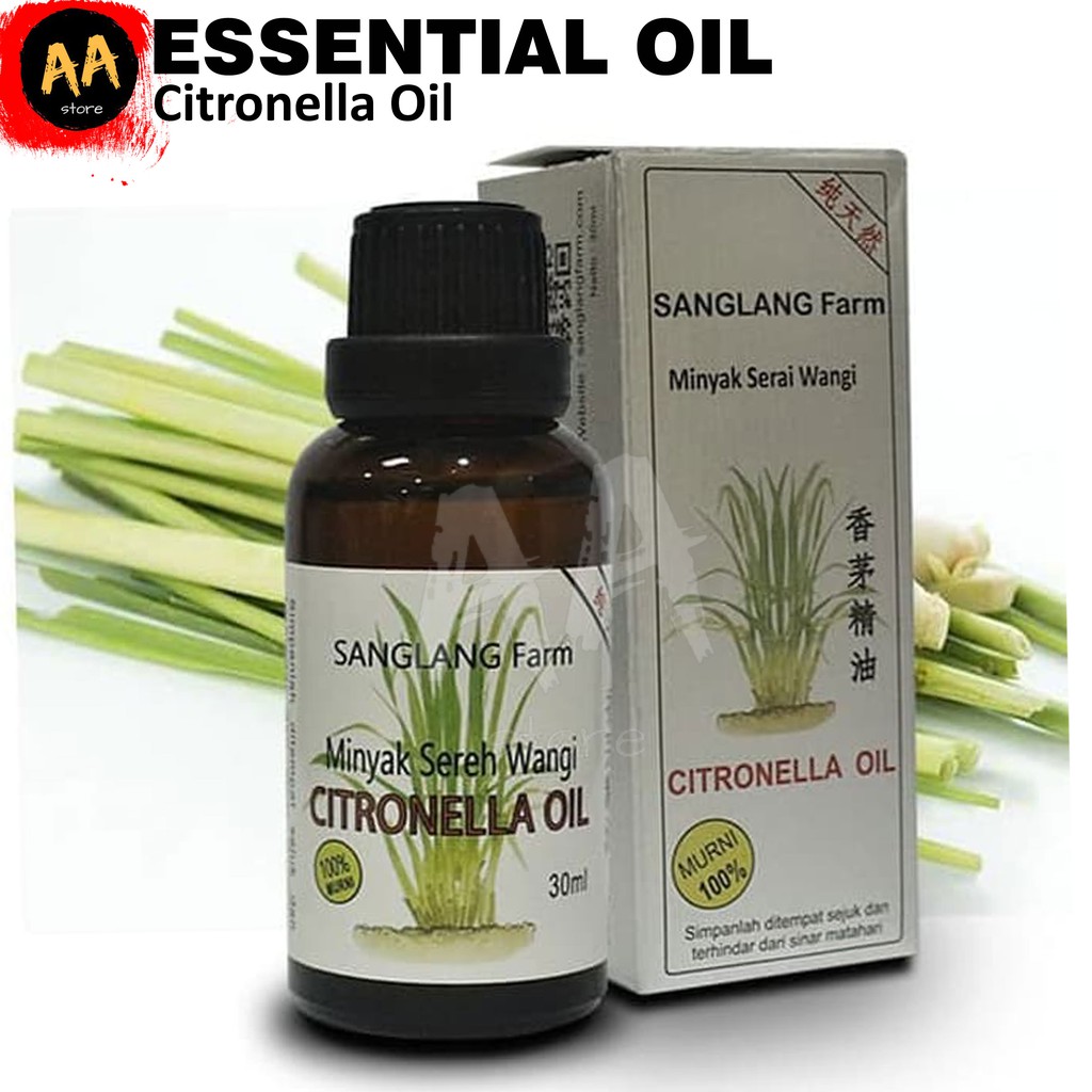 Essential Oil/Diffuser Oil/Citronella/Minyak Atsiri/Sereh/Serai Murni 30 ml