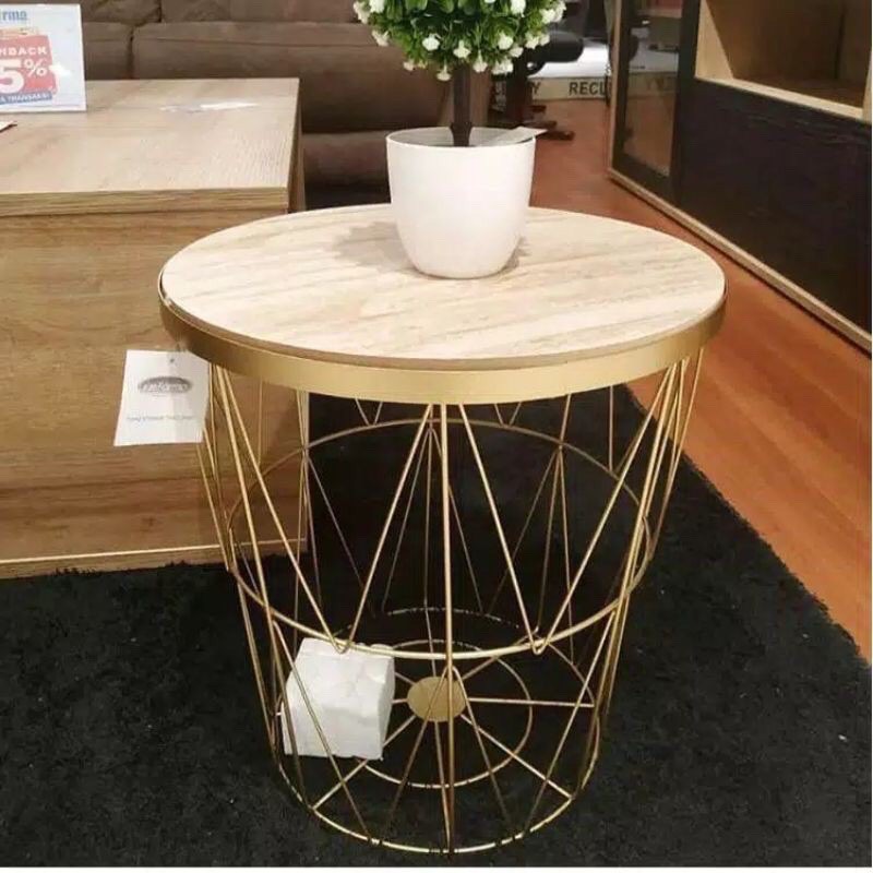  MEJA  STOOL  BY INFORMA  TOPAZ TOBY Shopee Indonesia