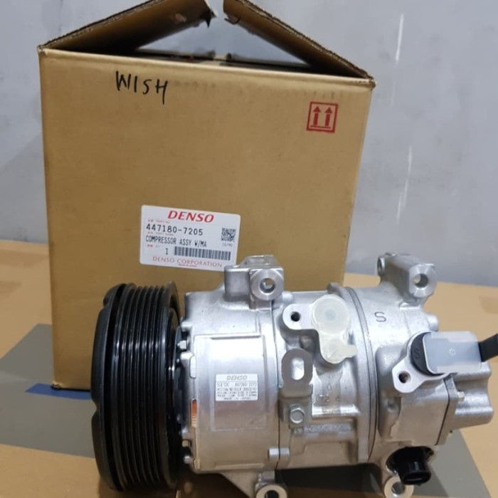 Kompresor Compresor Ac Mobil Toyota Wish Merk Denso Asli