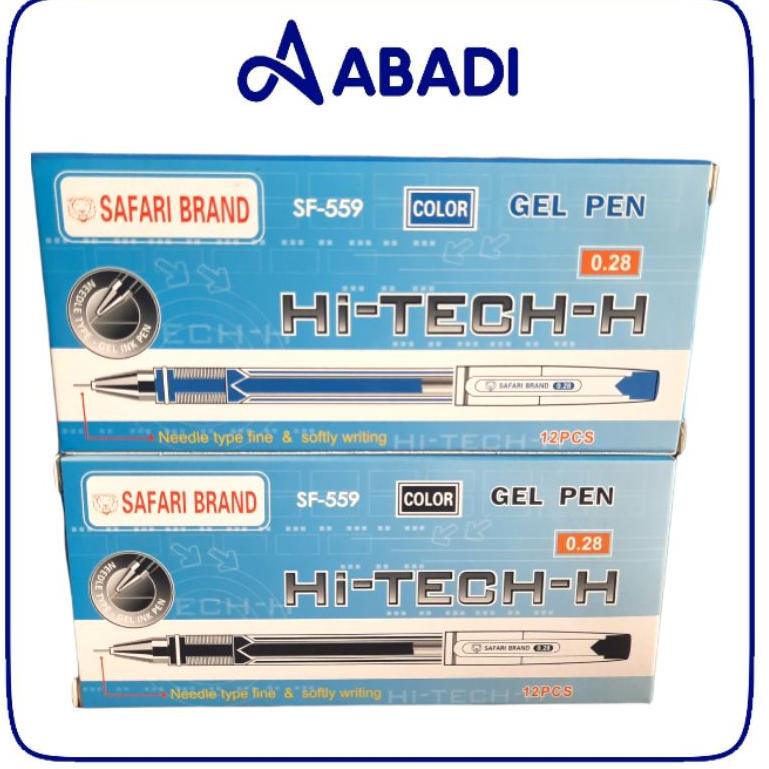 

PRODUCT TERLARIS Bulpen Hitech-H Safari Pen Gel Bolpoin (1pak = 12pcs) ❆ 862