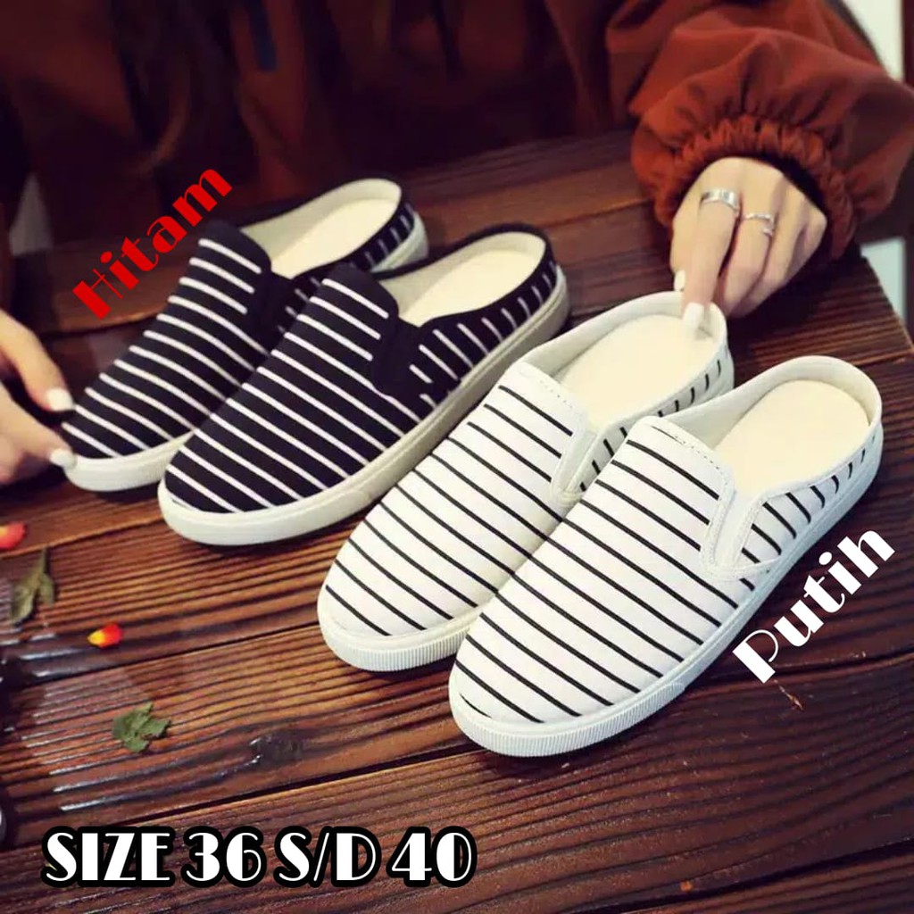 MS9 Sepatu Wanita Slip On Santai Blaster Terbaik